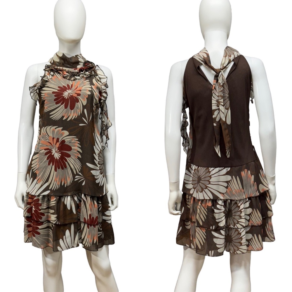 Siste’s Brown Floral Dress [AA230]